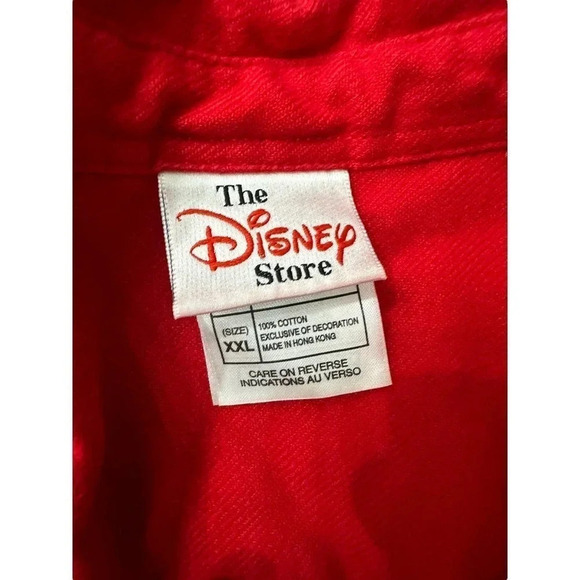 The Disney Store Women's Red Long Sleeve Button Down Collared‎ Shirt Size XXL - Picture 3 of 6